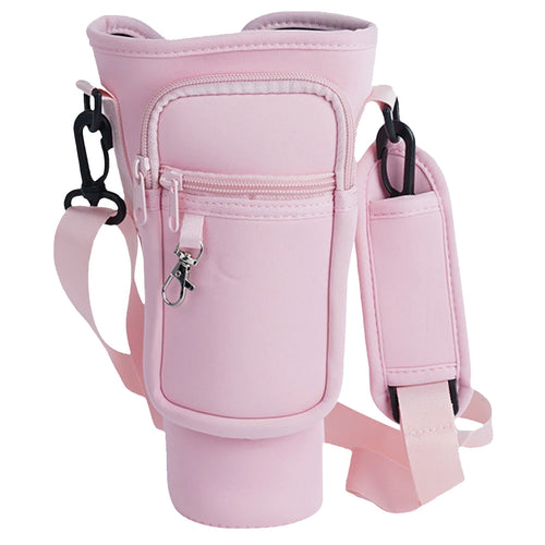 Neoprene Water Bottle Sling Bag with Phone Pocket Water Bottle Sleeve