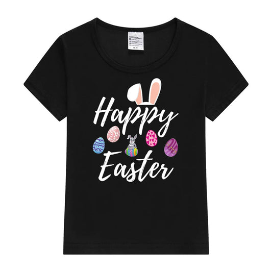 Kids Happy Easter Printed T Shirt