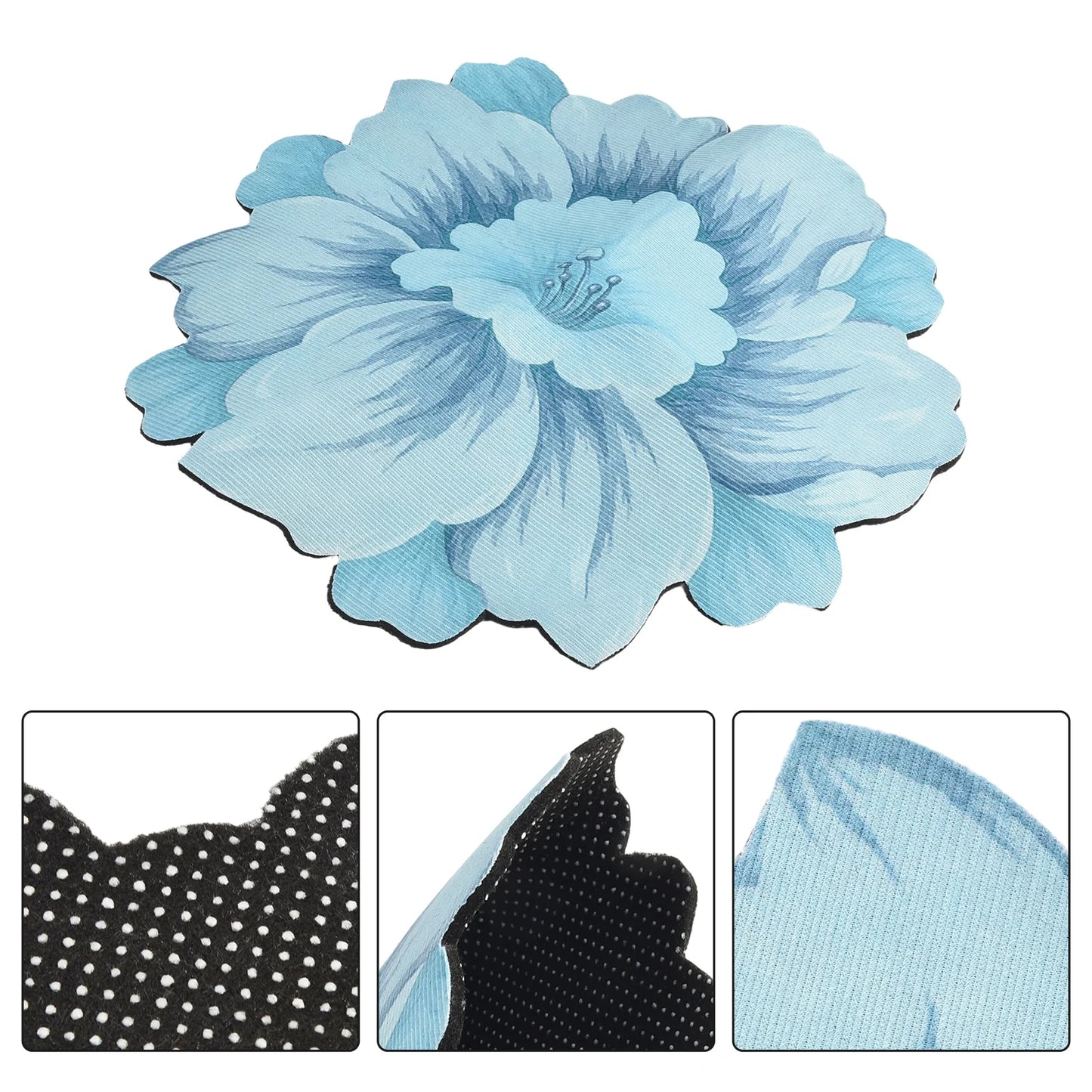 Flower Carpet Chinese Style Lotus Floor Mat Bedside Blanket Cloakroom