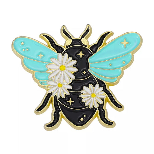 Floral Insects Enamel Pins Custom Nature Moth Cicada Scorpion