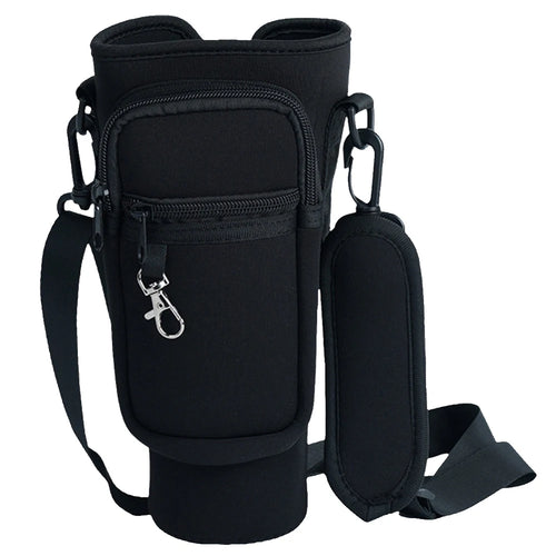 Neoprene Water Bottle Sling Bag with Phone Pocket Water Bottle Sleeve