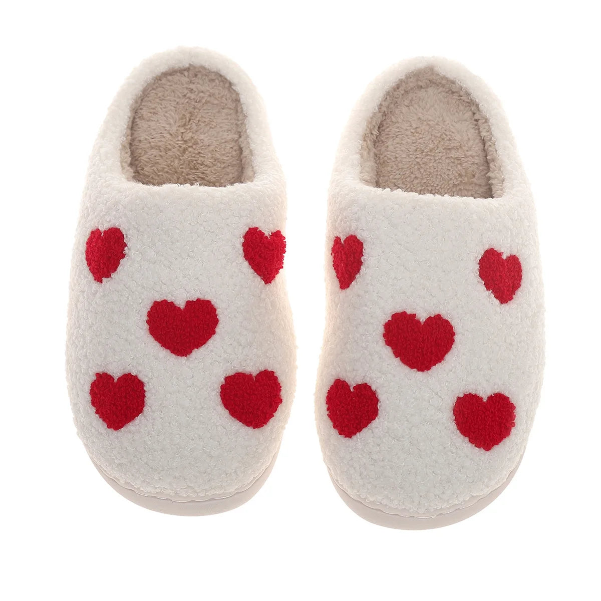 Love Plush Winter Slippers for Women 2023 Furry Platform Shoes Ladies