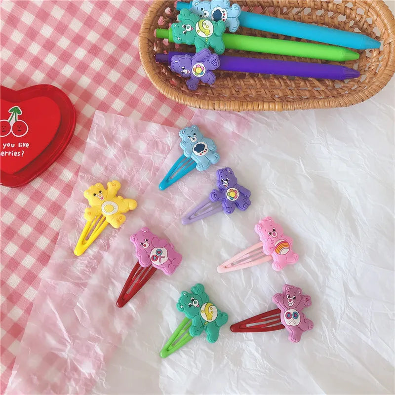 Kawaii Care Bear Hair clip Girls