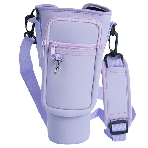 Neoprene Water Bottle Sling Bag with Phone Pocket Water Bottle Sleeve