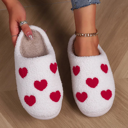 Love Plush Winter Slippers for Women 2023 Furry Platform Shoes Ladies