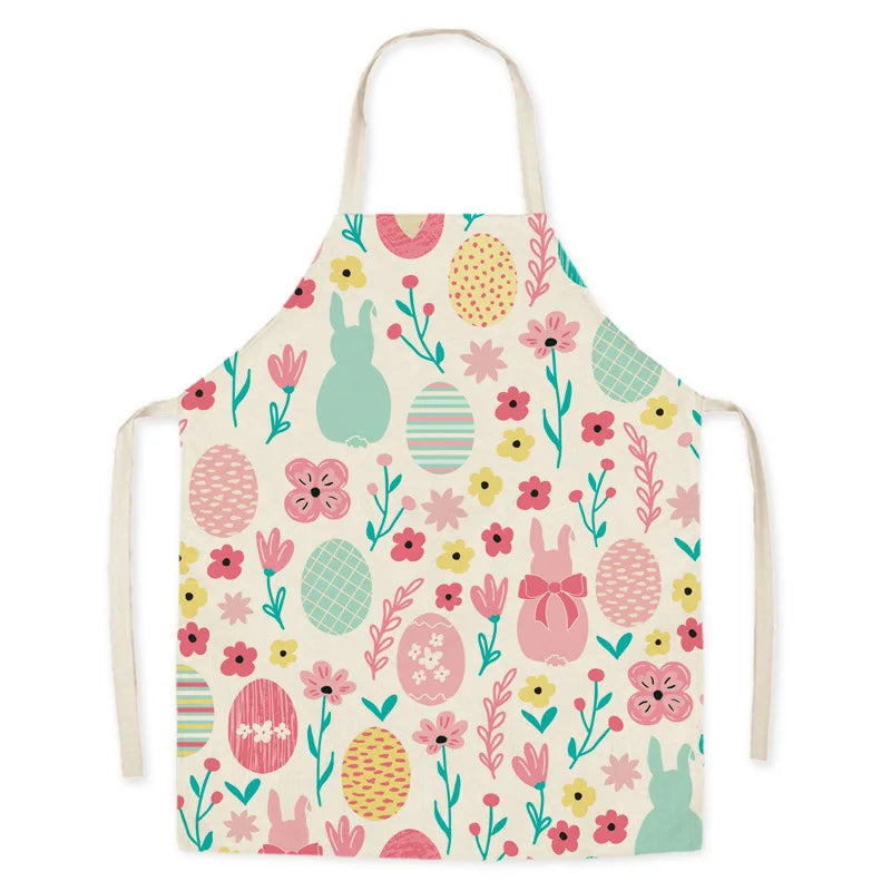 Kitchen Aprons Easter Bunny Print