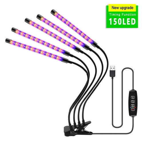 30-150 LED USB Grow Light Phytolamp for Plants with Control Full