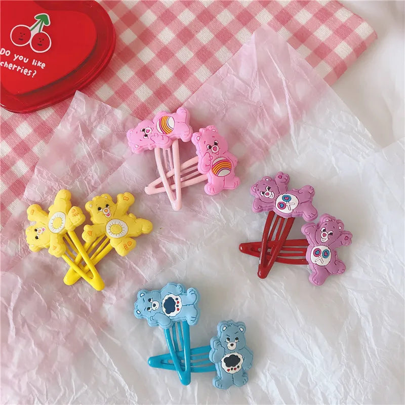 Kawaii Care Bear Hair clip Girls