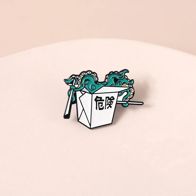 Octopus Tentacles Enamel Pins Custom