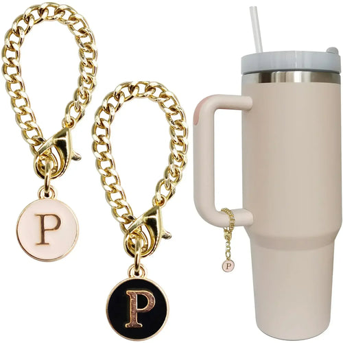 2pc/set Letter Charm Accessories for Stanley Cup 2PCS Initial Name ID