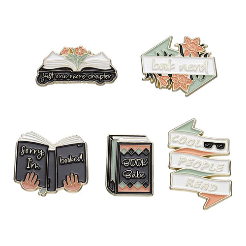 Oil Painting Quotes 3-6pcs/set Enamel Pins Custom Quotes Saying