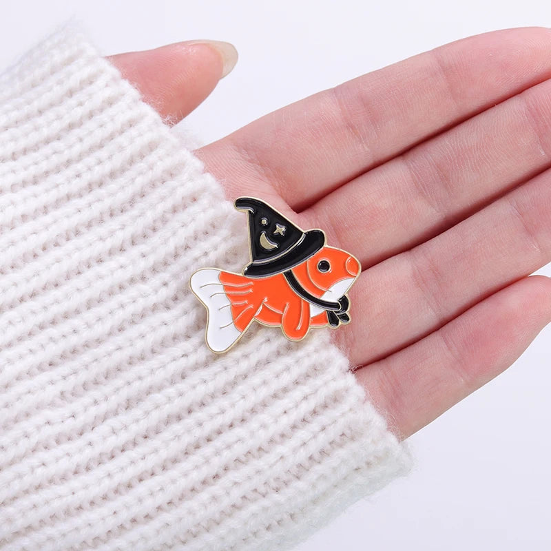Goldfish Enamel Pins Custom