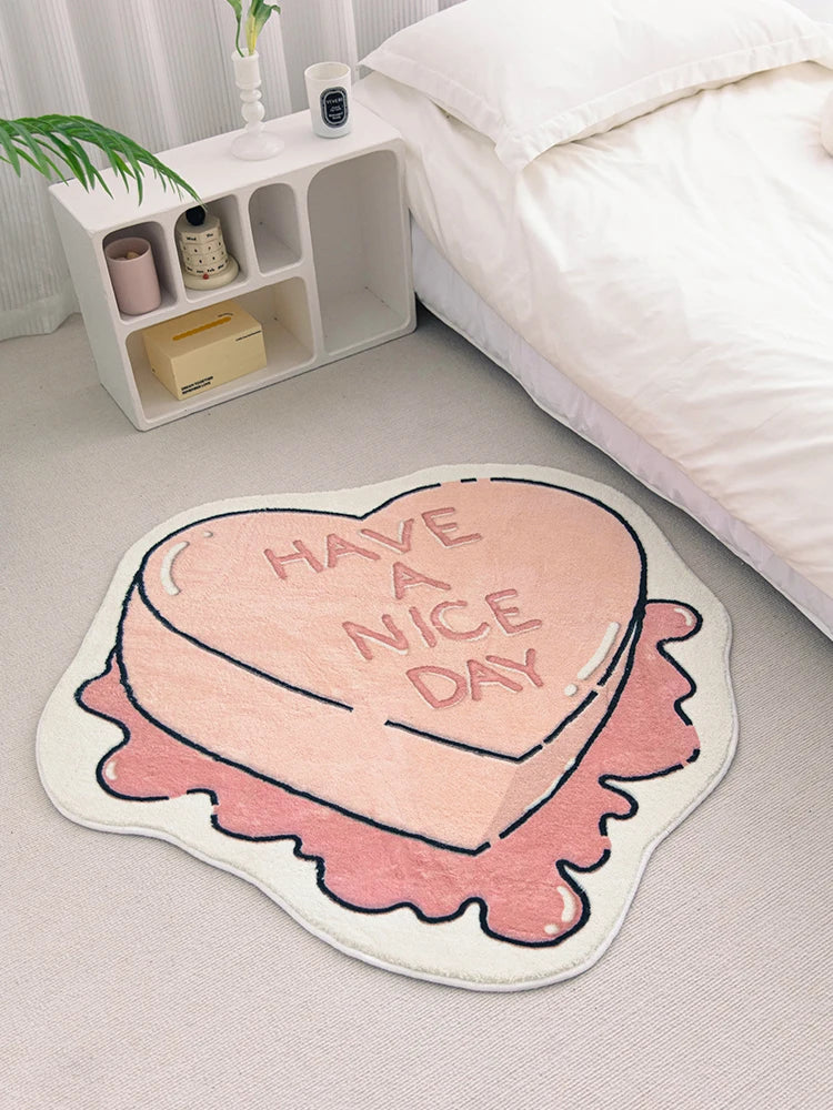 Creative Art Rug Pink Comfortable Soft Bedroom Rugs Living Room