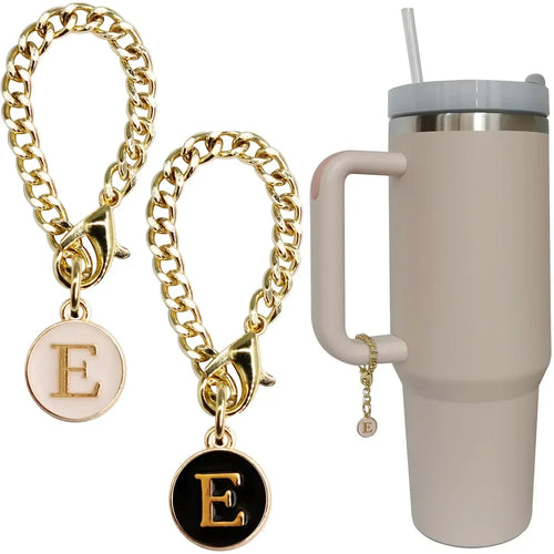 2pc/set Letter Charm Accessories for Stanley Cup 2PCS Initial Name ID
