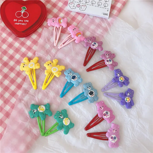Kawaii Care Bear Hair clip Girls