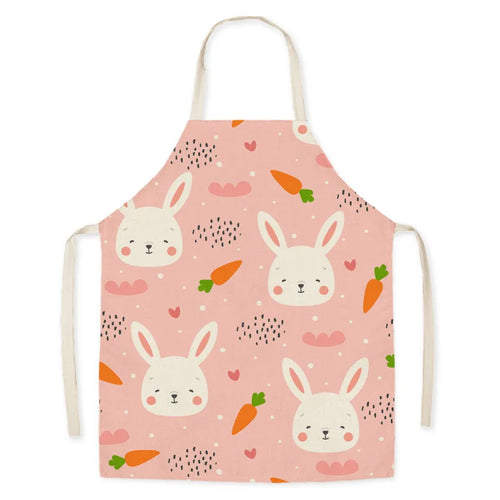 Kitchen Aprons Easter Bunny Print