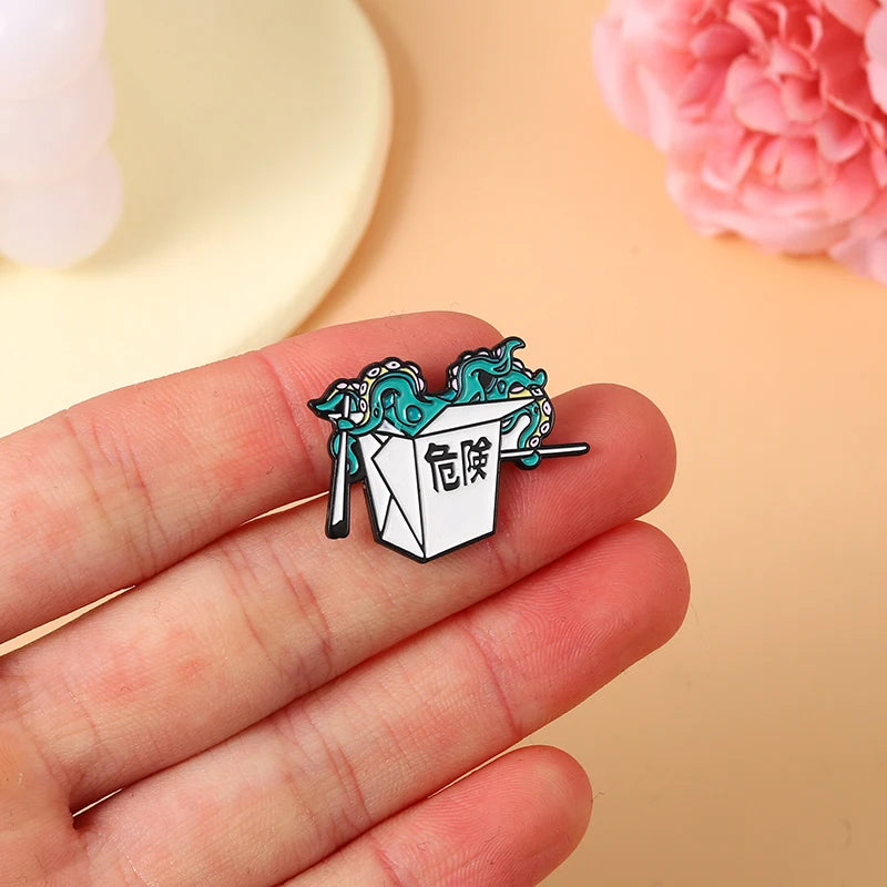 Octopus Tentacles Enamel Pins Custom