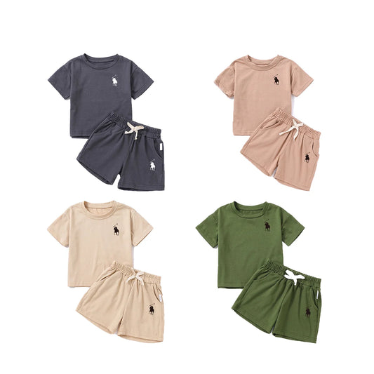 2pcs Summer Short Set  9 months - 6 yrs. Old For Boy or GIrl