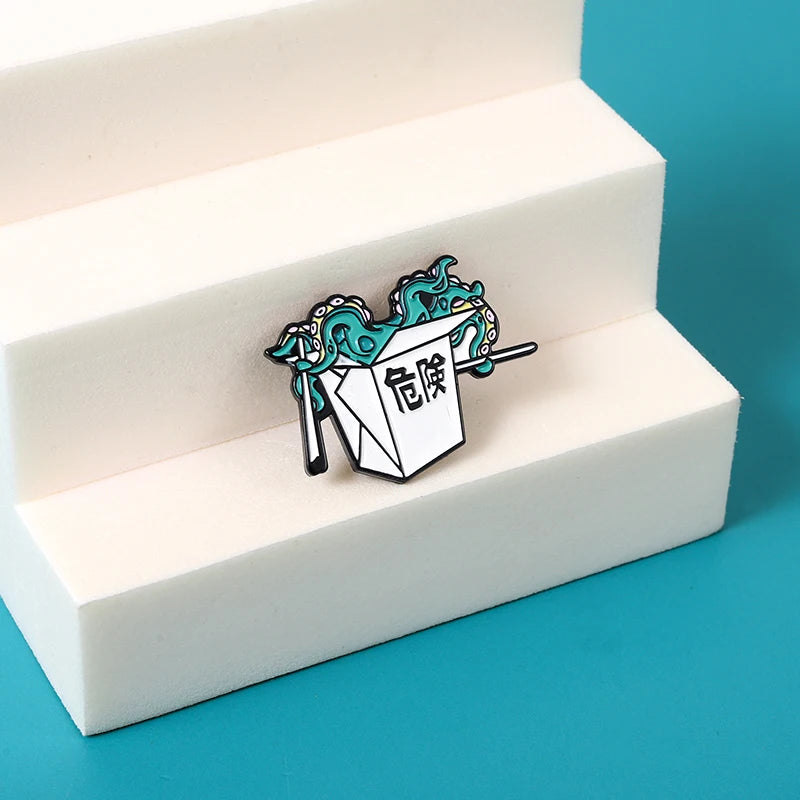 Octopus Tentacles Enamel Pins Custom