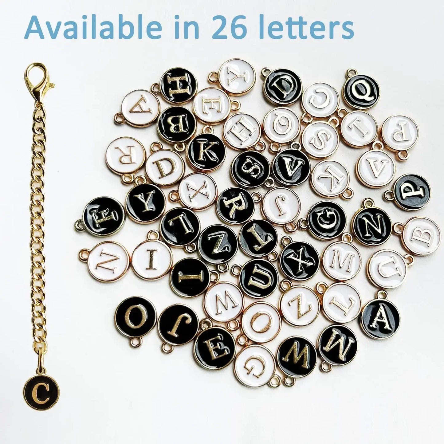 2pc/set Letter Charm Accessories for Stanley Cup 2PCS Initial Name ID