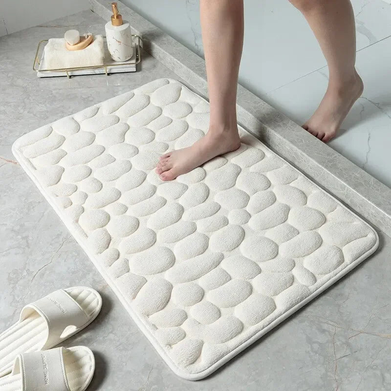 Foot Mat Coral Fleece Floor Mat Household Memory Foam Non-Slip