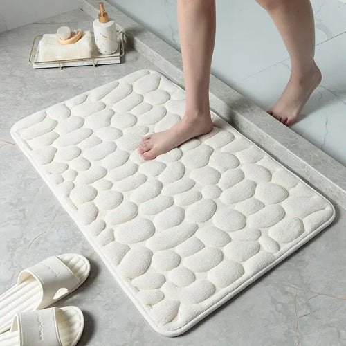 Foot Mat Coral Fleece Floor Mat Household Memory Foam Non-Slip