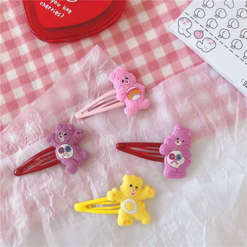 Kawaii Care Bear Hair clip Girls