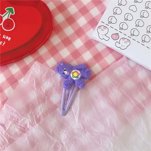 Kawaii Care Bear Hair clip Girls