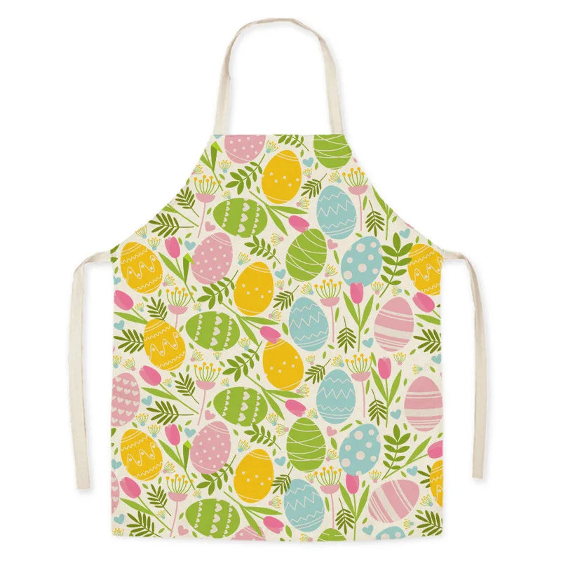 Kitchen Aprons Easter Bunny Print