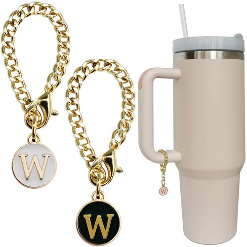 2pc/set Letter Charm Accessories for Stanley Cup 2PCS Initial Name ID