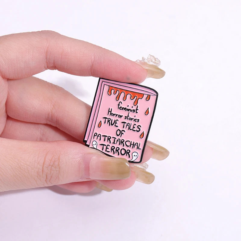 Vintage Newspaper Enamel Pins Custom Lost And Found Breaking News