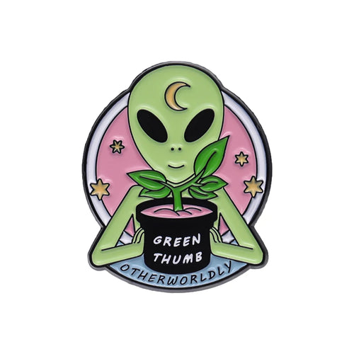 Stay Rad Enamel Pins Custom ET Alien Believe Yourself