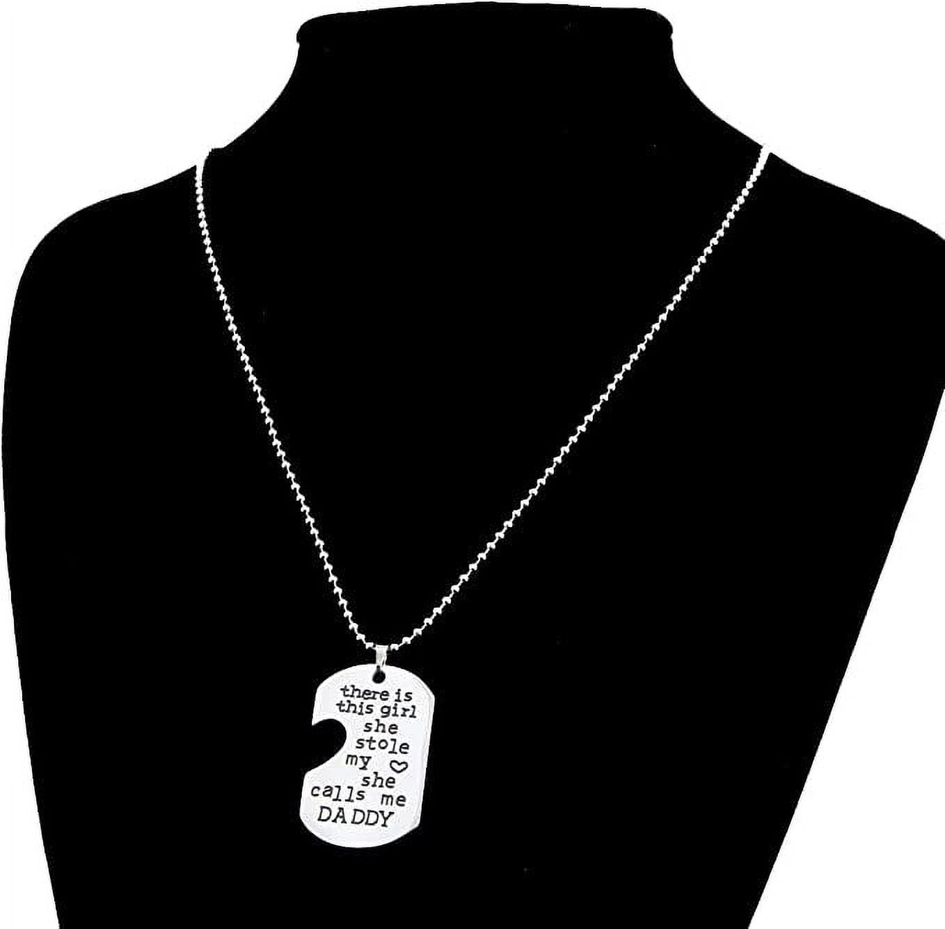 Father Daughter Necklace Set - Father's Day Gift Jewelry Necklace Set