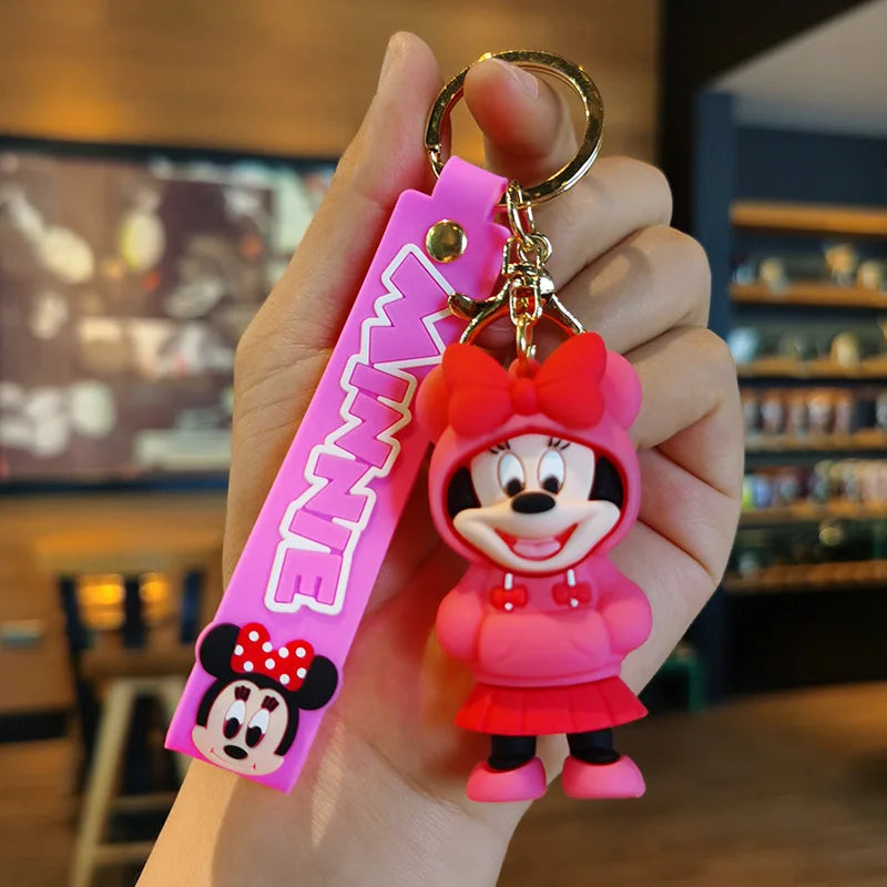 Disney Stitch Keychain 5-Pack - Cute Lilo & Stitch Keyrings, Durable Anime Keychains for Women Men Kids, Multi-Color Gift Set