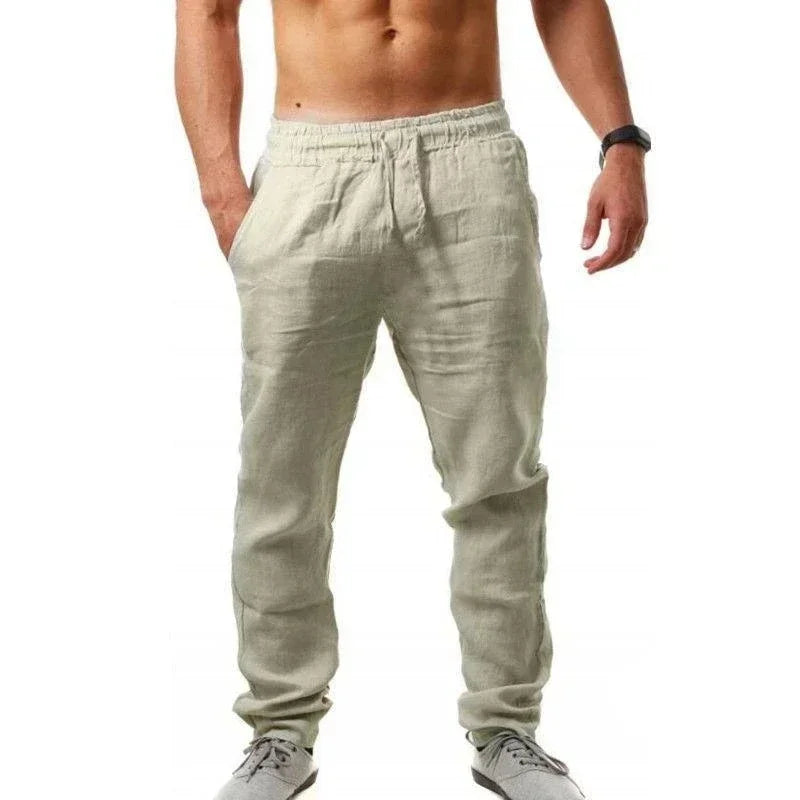Men's Linen Drawstring Pants