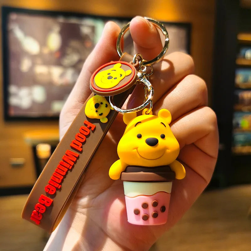 Disney Stitch Keychain 5-Pack - Cute Lilo & Stitch Keyrings, Durable Anime Keychains for Women Men Kids, Multi-Color Gift Set