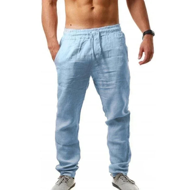 Men's Linen Drawstring Pants