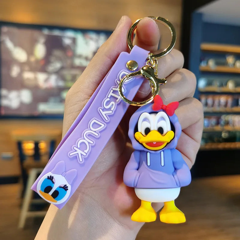 Disney Stitch Keychain 5-Pack - Cute Lilo & Stitch Keyrings, Durable Anime Keychains for Women Men Kids, Multi-Color Gift Set