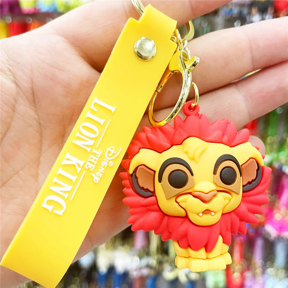 Disney Stitch Keychain 5-Pack - Cute Lilo & Stitch Keyrings, Durable Anime Keychains for Women Men Kids, Multi-Color Gift Set