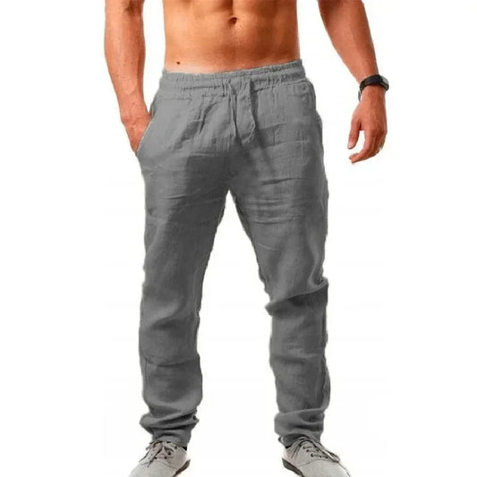 Men's Linen Drawstring Pants