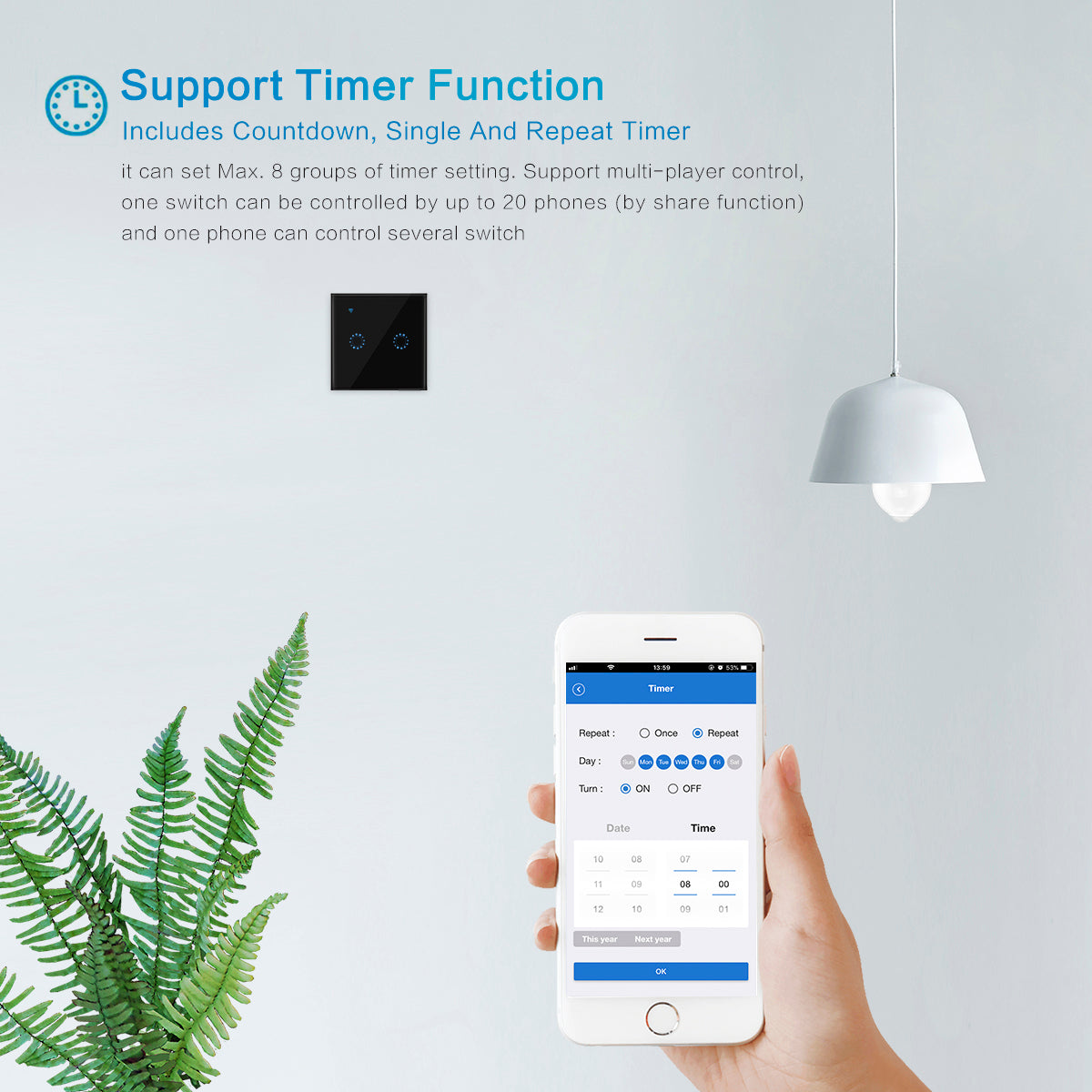Smart Home Touch Switch EU Standard