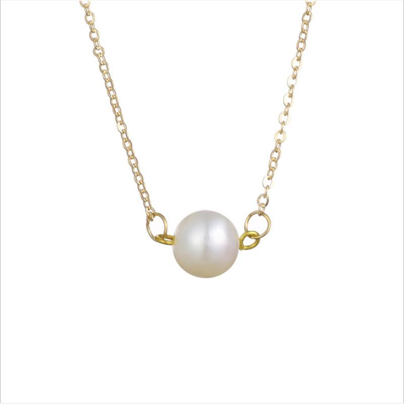 Elegant Pearl Chain Necklace