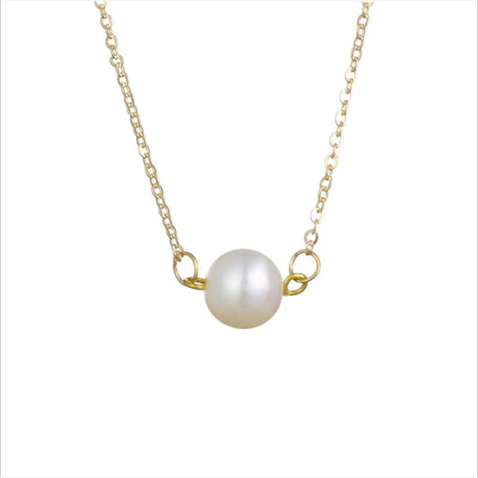 Elegant Pearl Chain Necklace