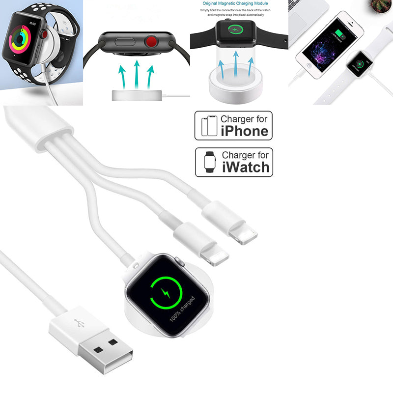 iphone 3 in 1 Wireless Charger Quick Charger USB Cable