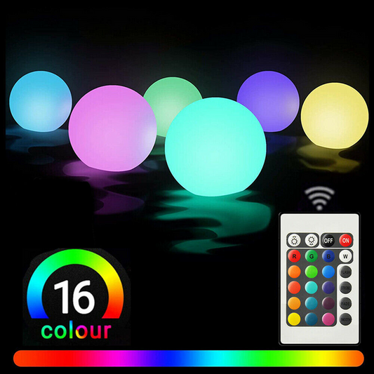FLOATING LED BALL 16 COLORS WITH REMOTE