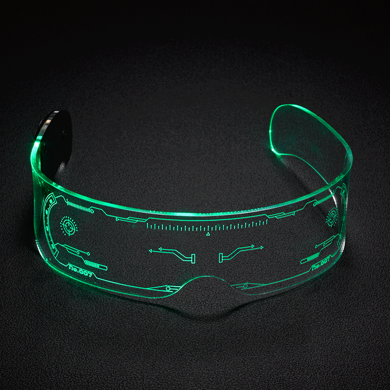 Cyberpunk LED Luminous Glasses 7 colors
