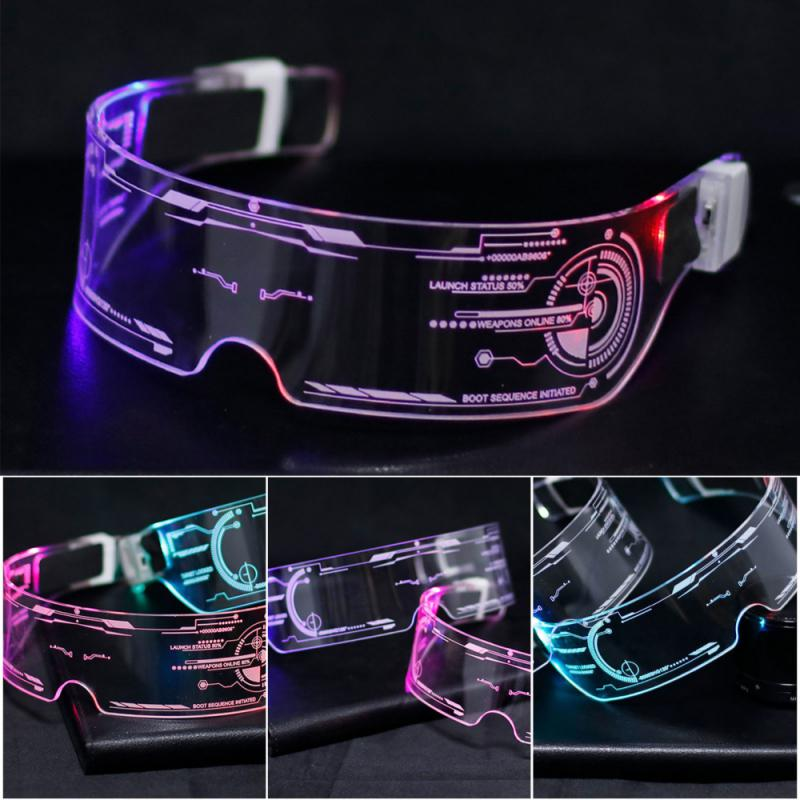 Cyberpunk LED Luminous Glasses 7 colors