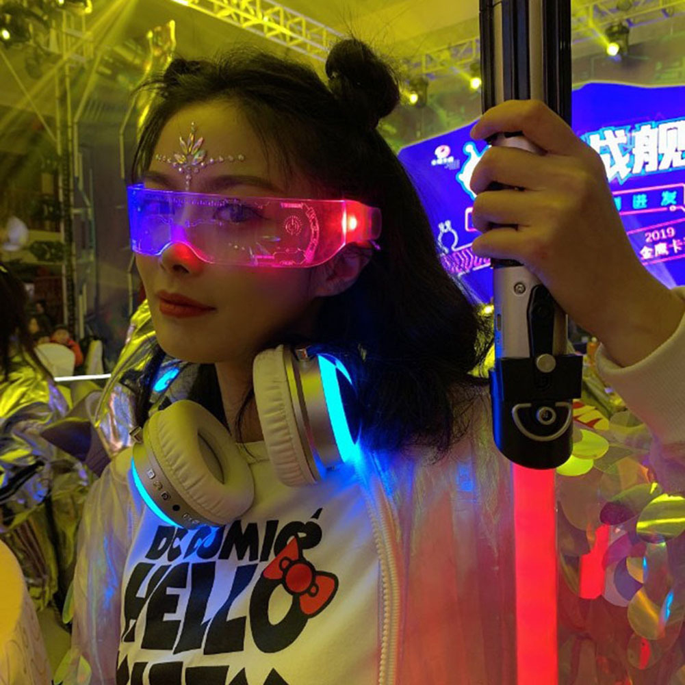 Cyberpunk LED Luminous Glasses 7 colors