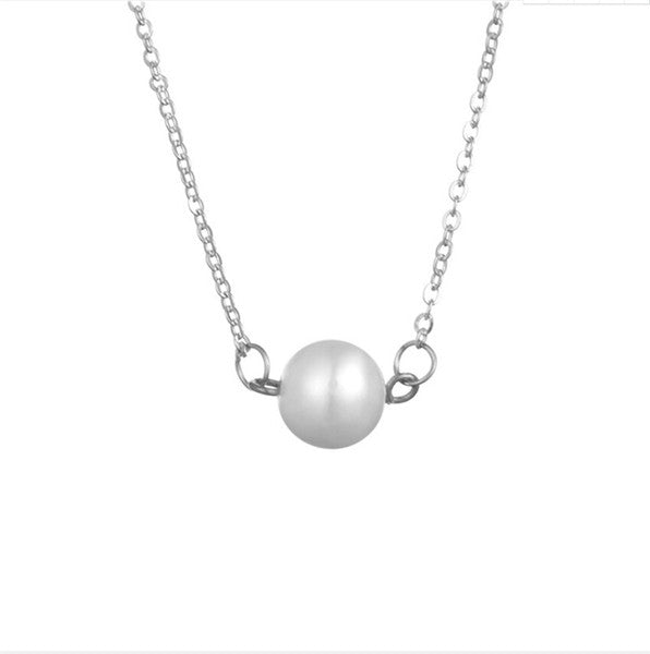 Elegant Pearl Chain Necklace
