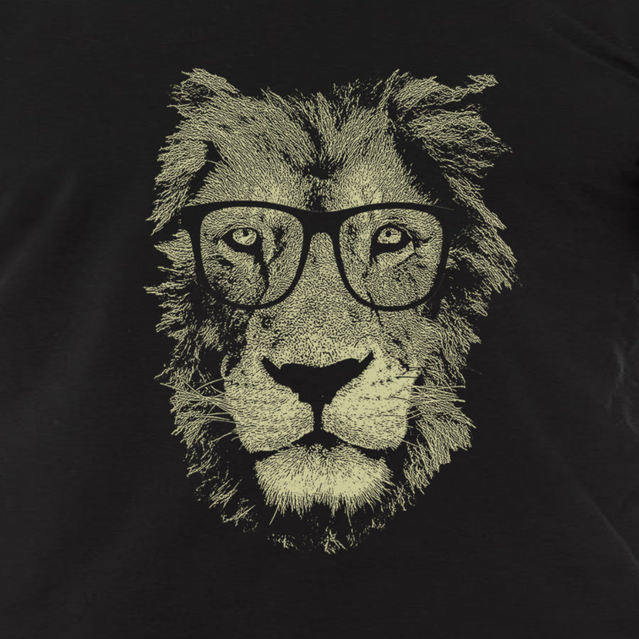 Lion Wearing Glasses T Shirt